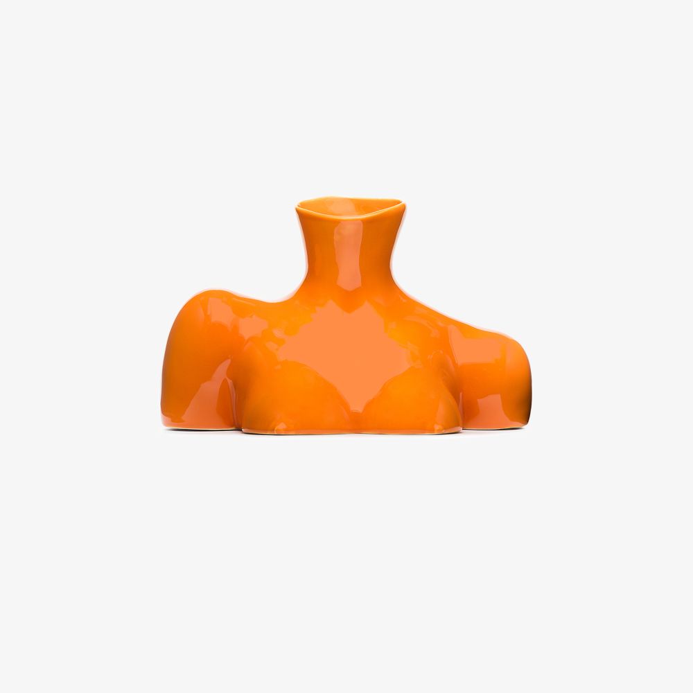 Anissa Kermiche Orange Breast Friend Earthenware Vase