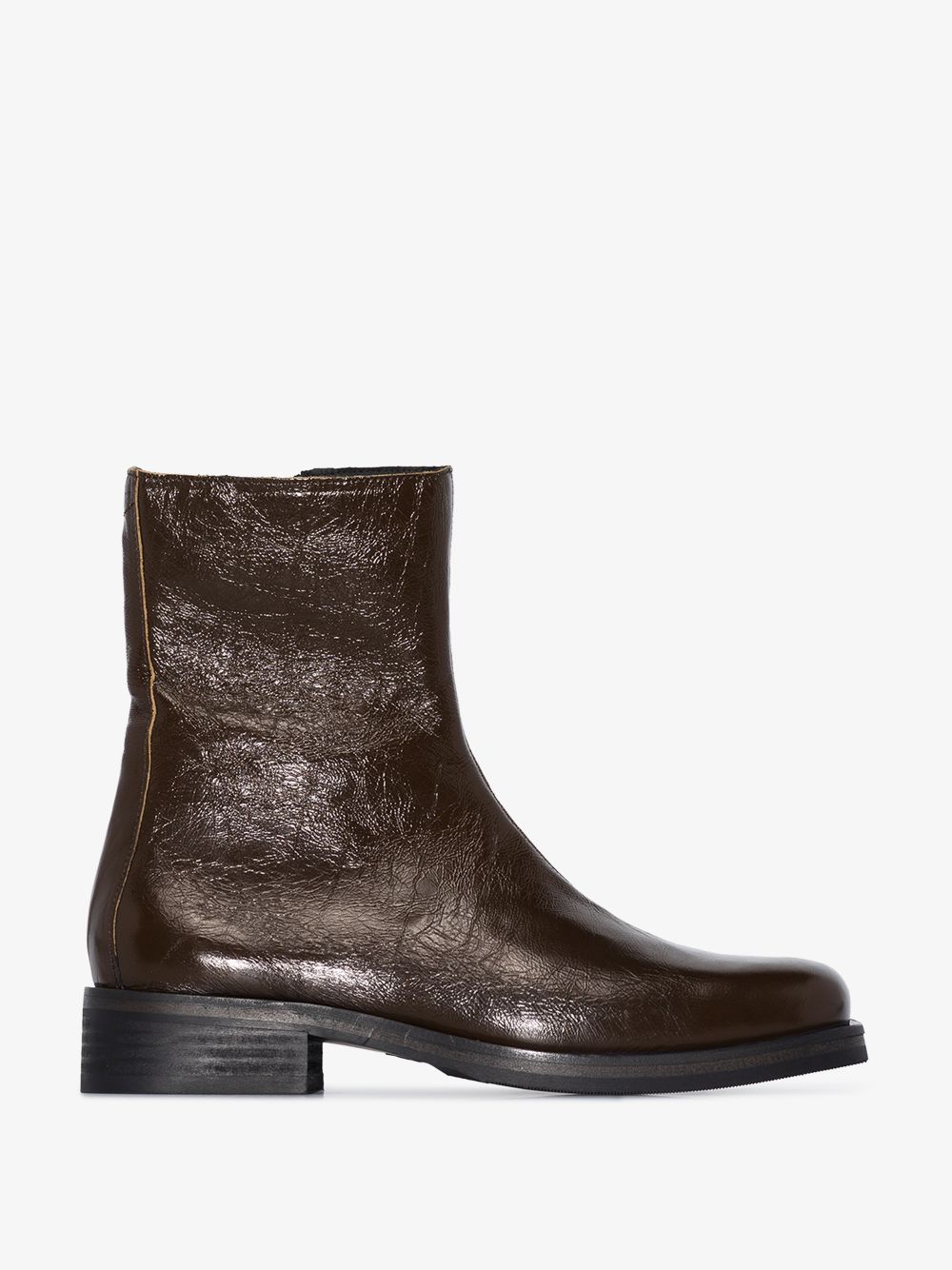 Green Camion Leather Boots