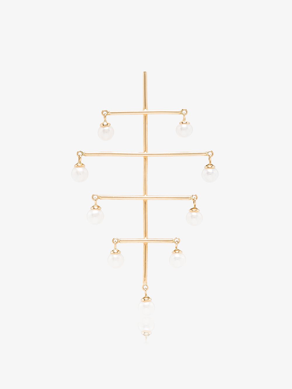 Persée 18K Yellow Gold Tree Pearl Earring