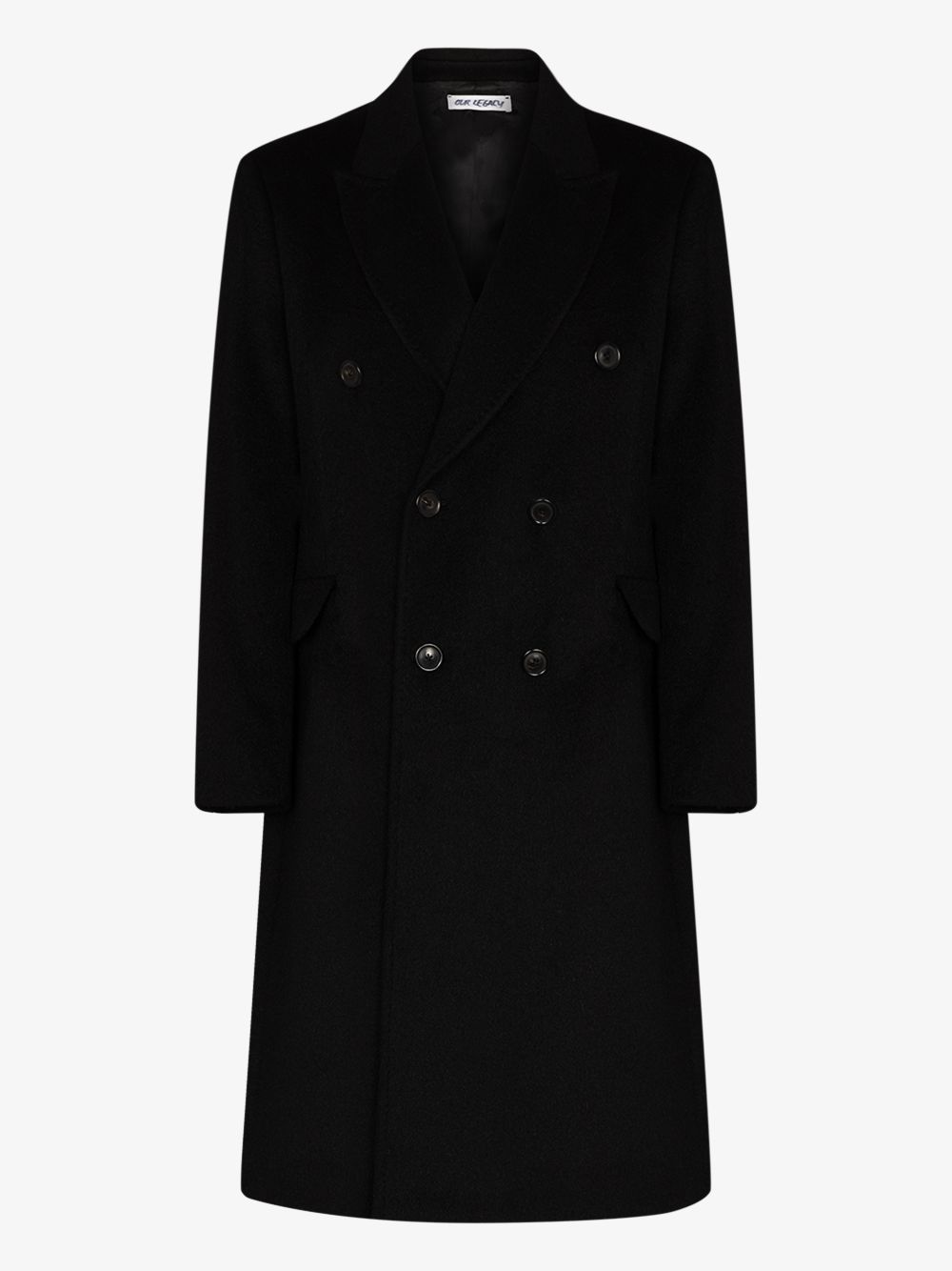 Whale Double-Breasted Wool Coat