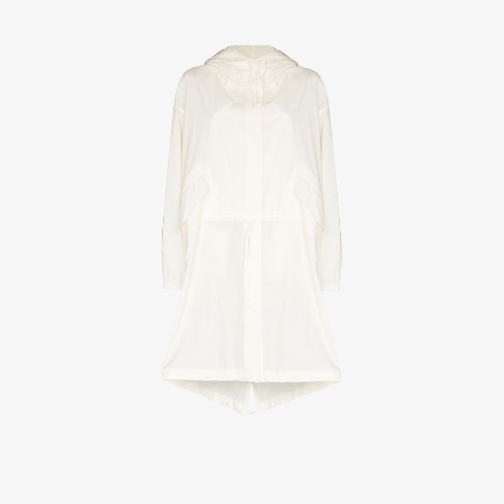 Jil Sander Logo-print Technical Raincoat In White