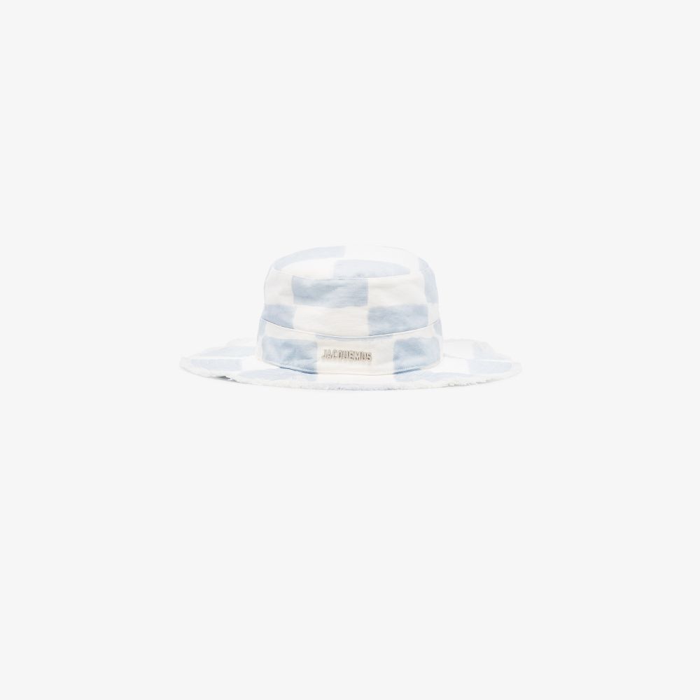 Click to view more detailed imagery on our partner's website Jacquemus Blue And White Le Bob Artichaut Bucket Hat
