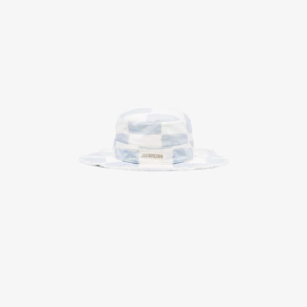 Jacquemus Blue And White Le Bob Artichaut Bucket Hat