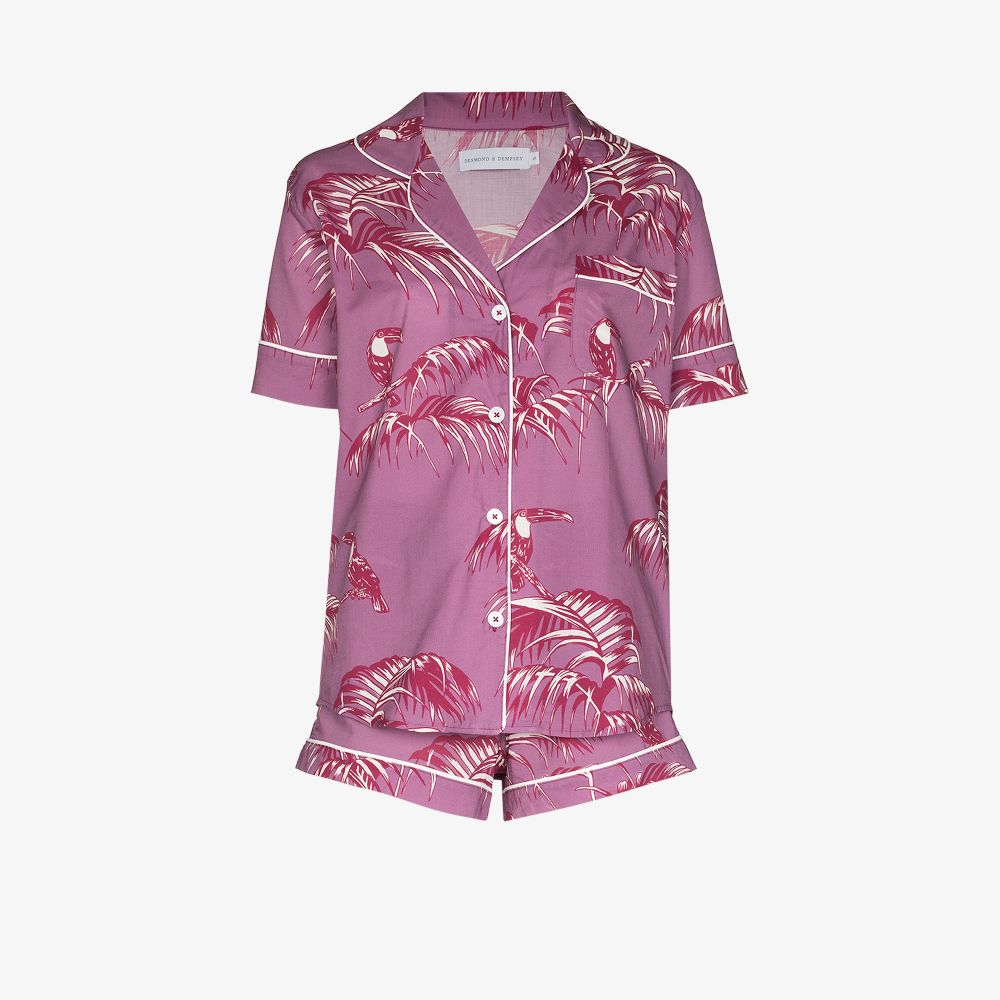 DESMOND & DEMPSEY BOCAS PYJAMA,BOCASSHORTSETLILAC16134384