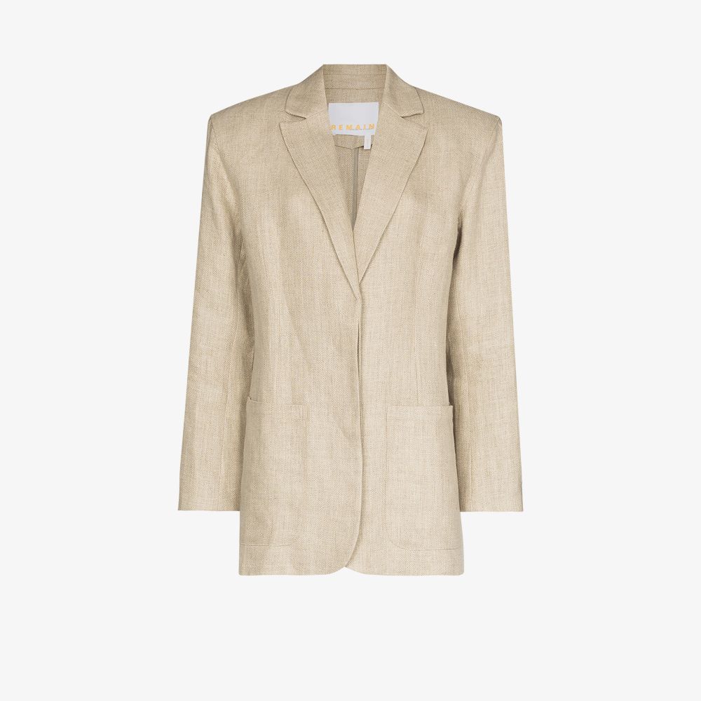Remain Birger Christensen Helen Single-breasted Blazer In Brown
