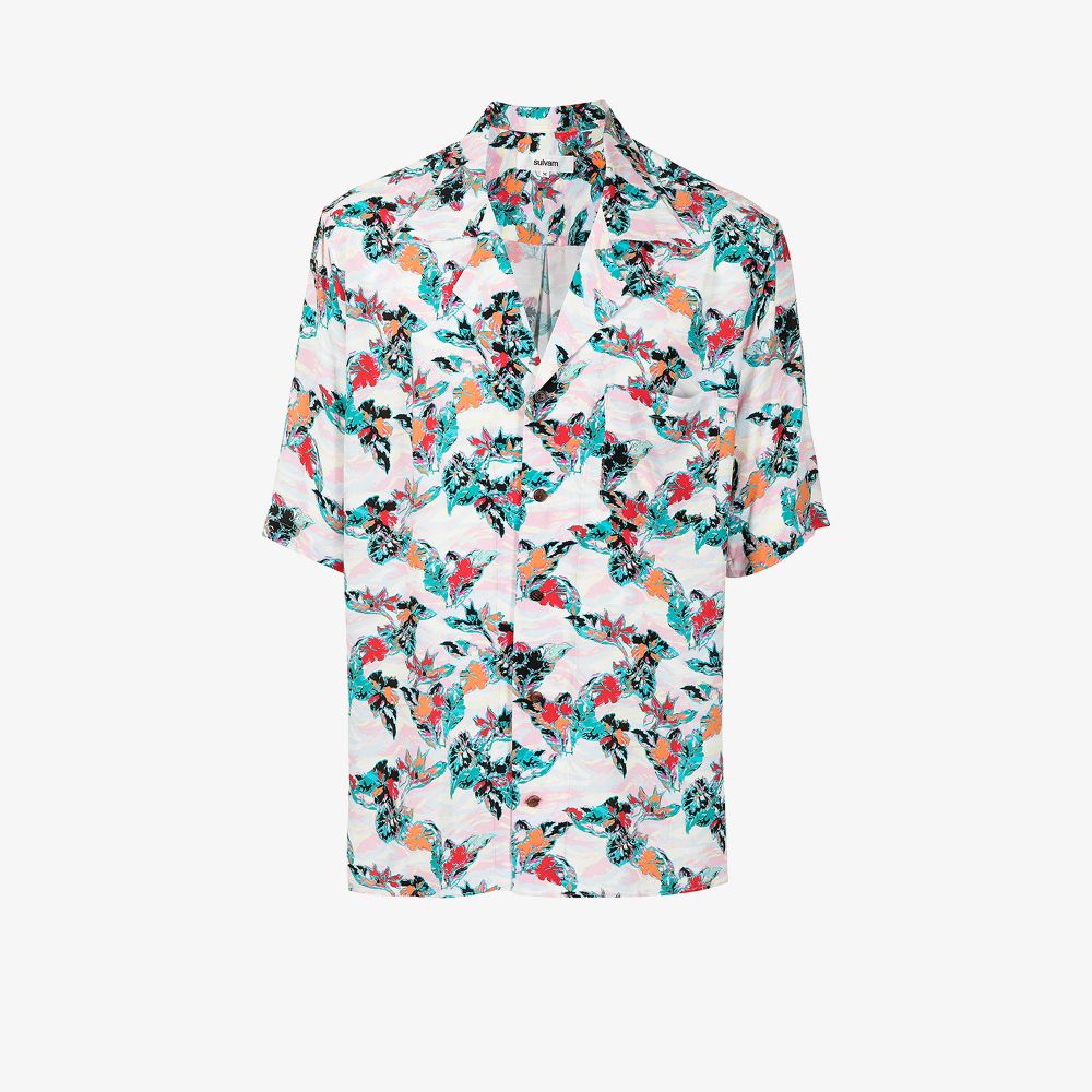 SULVAM ALOHA PRINT SHIRT,SNB0702016327879