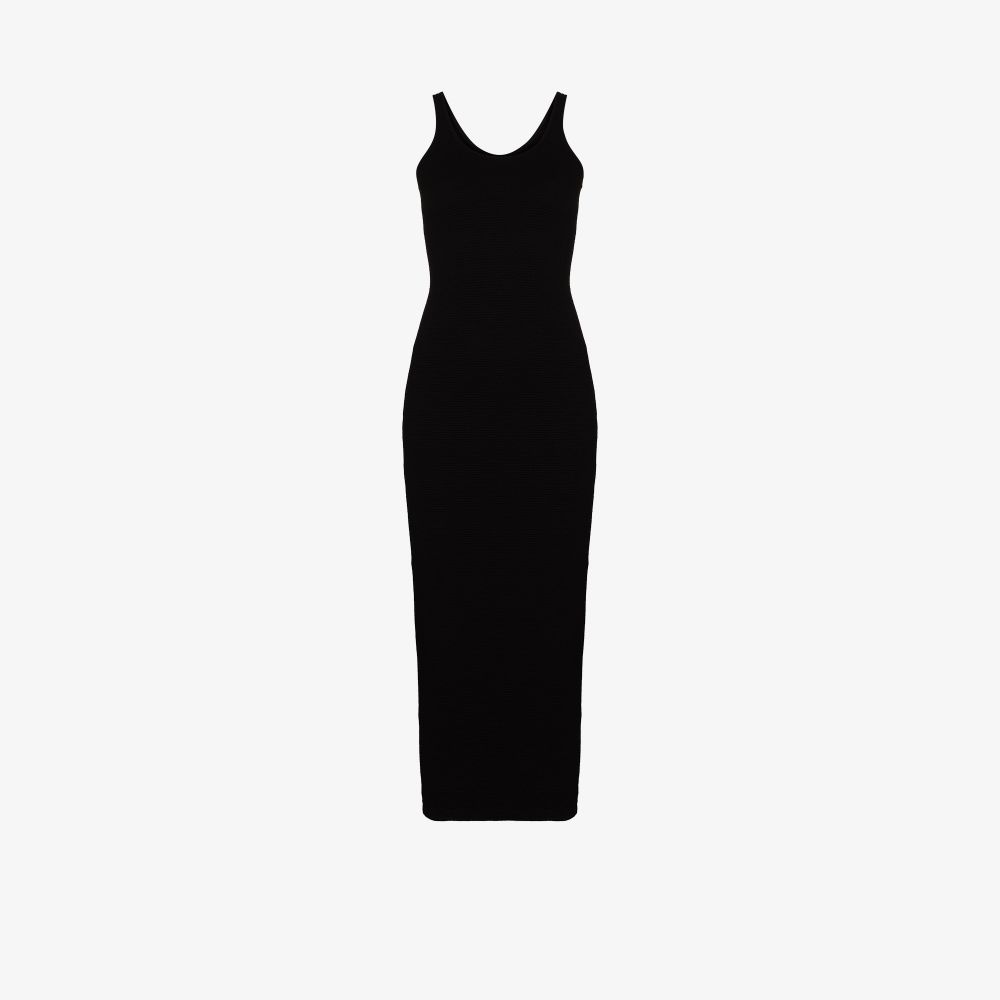 Remain Birger Christensen Elvirah Cutout Back Midi Dress In Schwarz