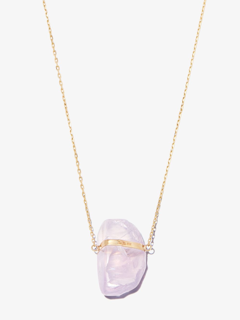 14K Yellow Gold Lavender Moonstone Necklace