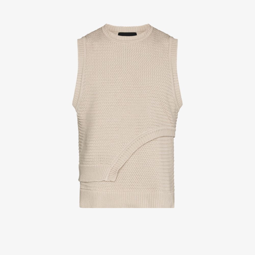 HELIOT EMIL Double Hem Sweater Vest