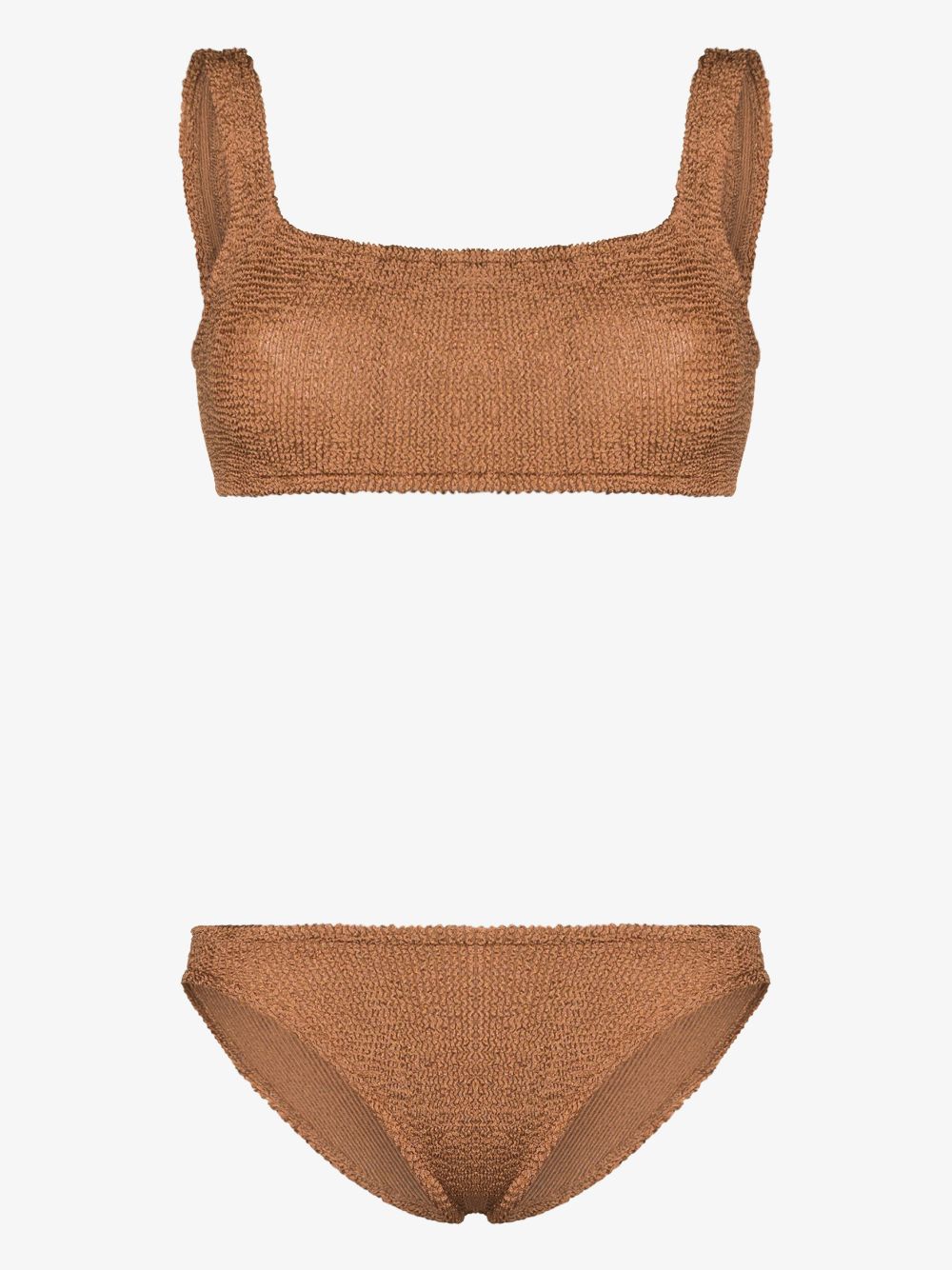 Brown Xandra Crinkle Bikini
