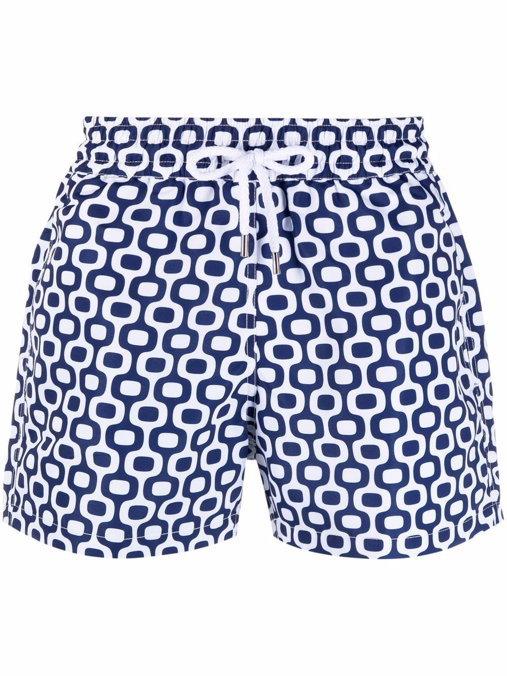 Frescobol Carioca Geometric-print Swim Shorts In Blue