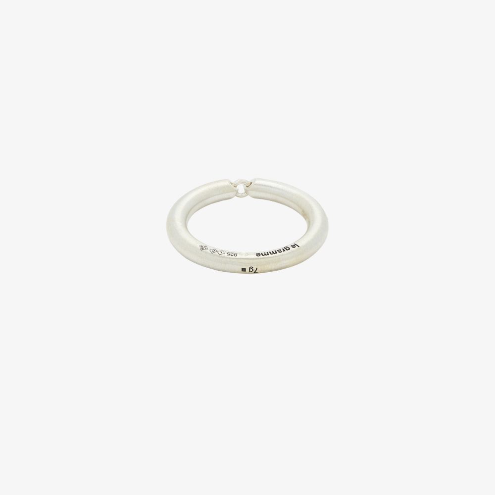 Le Gramme Sterling Silver La 7g Segment Brushed Ring In Silver