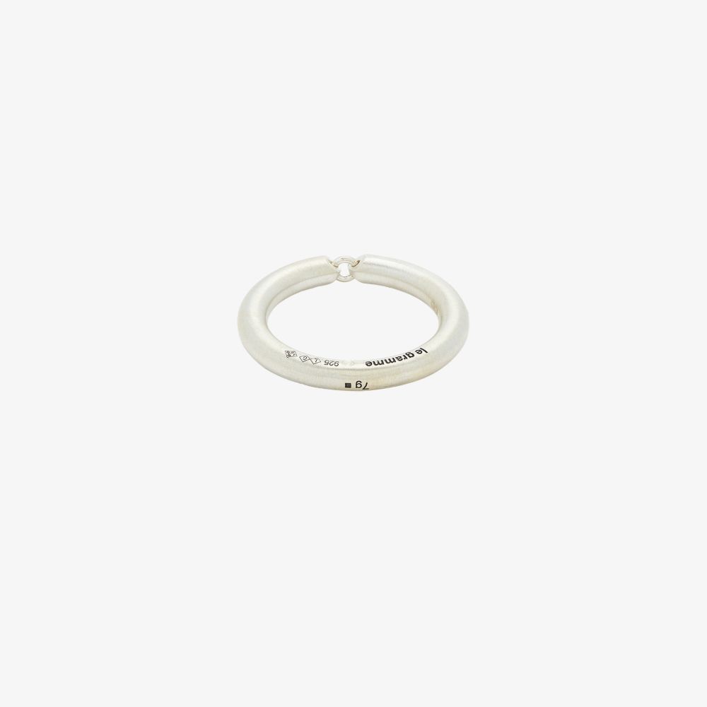 LE GRAMME STERLING SILVER LA 7G SEGMENT BRUSHED RING,lgcarbr1an18110716775566