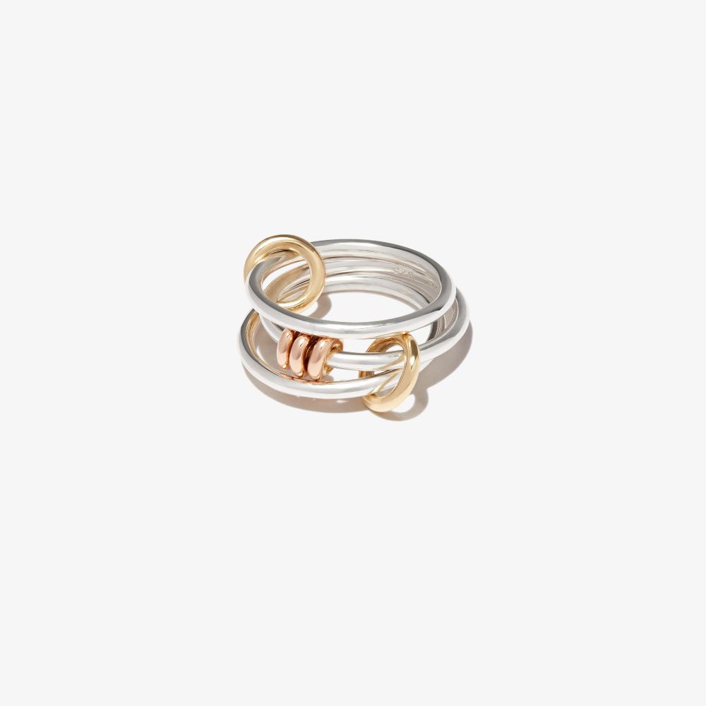 Shop Spinelli Kilcollin Sterling Silver Acacia Ring In Gold