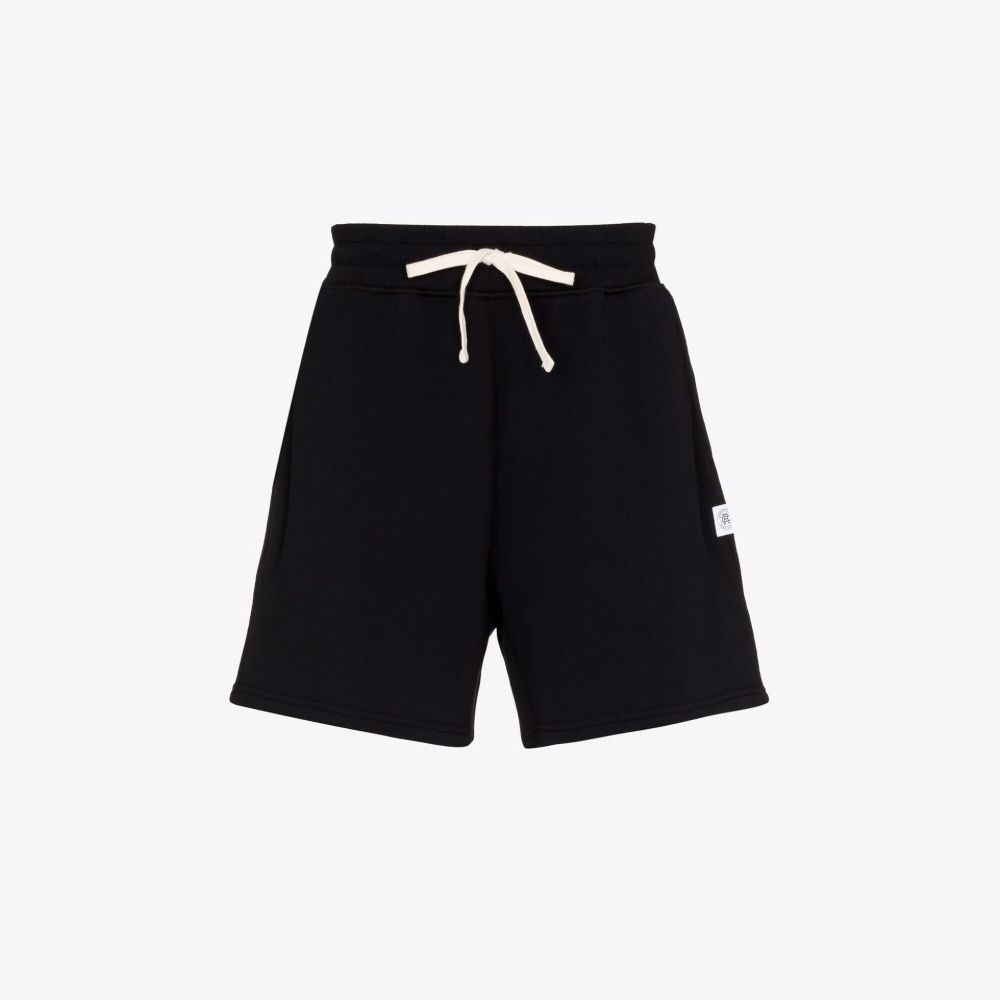 Reigning Champ Straight-leg Cotton Track Shorts In Black
