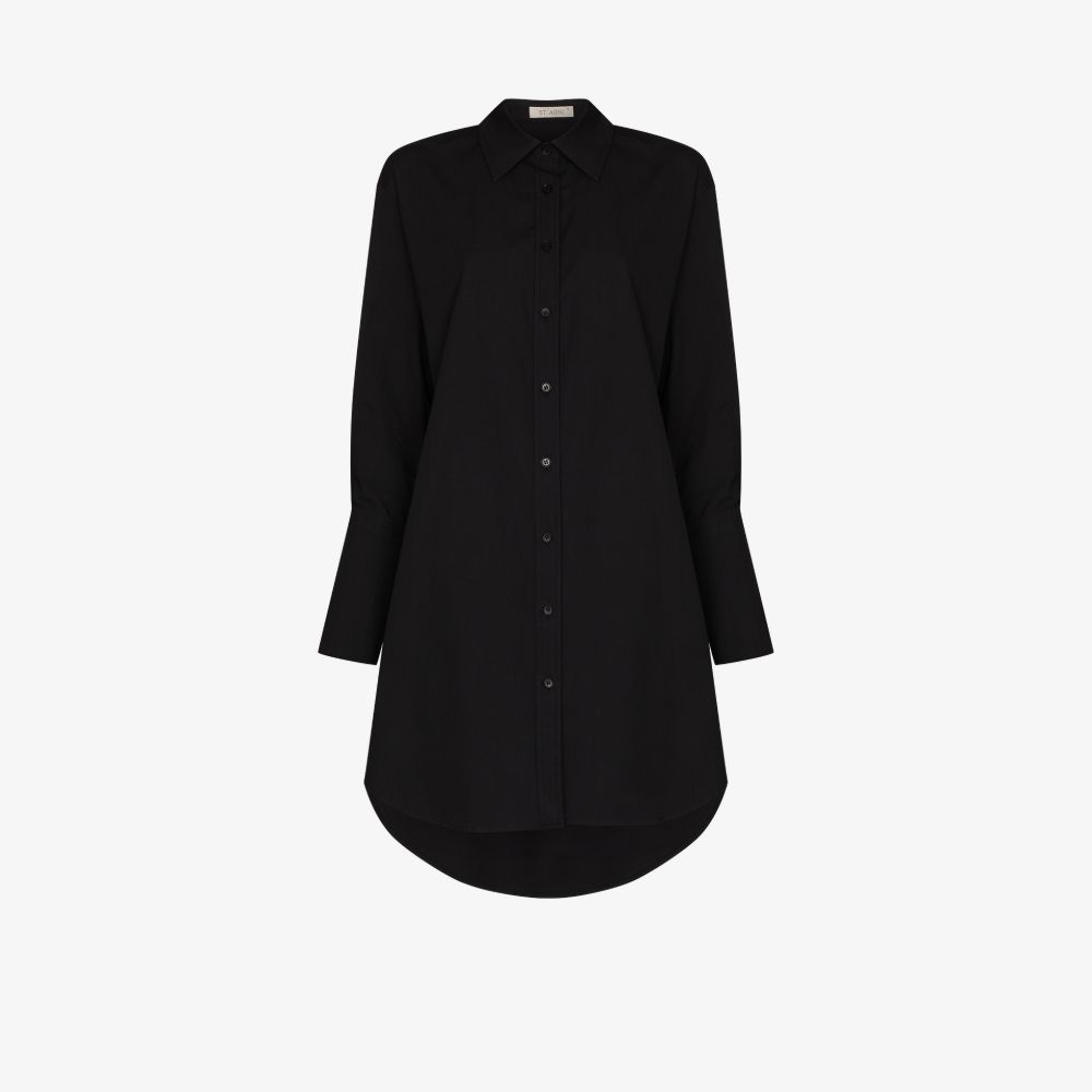 ST. AGNI OVERSIZED COTTON SHIRT,R22025BLK17057110
