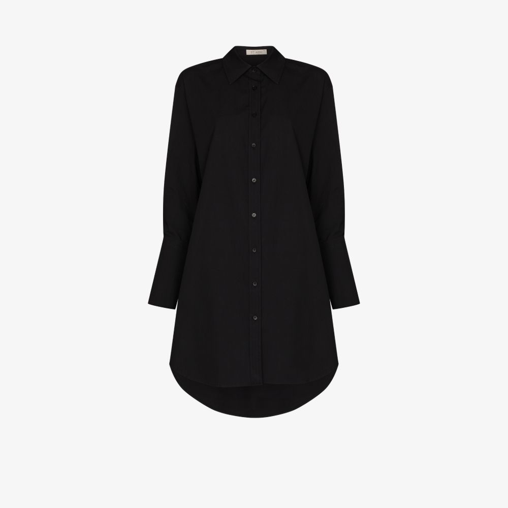 ST AGNI OVERSIZED COTTON SHIRT,R22025BLK17057110