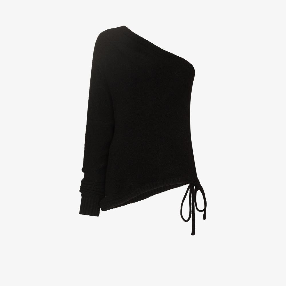 Rta Athena One-shoulder Top In Black