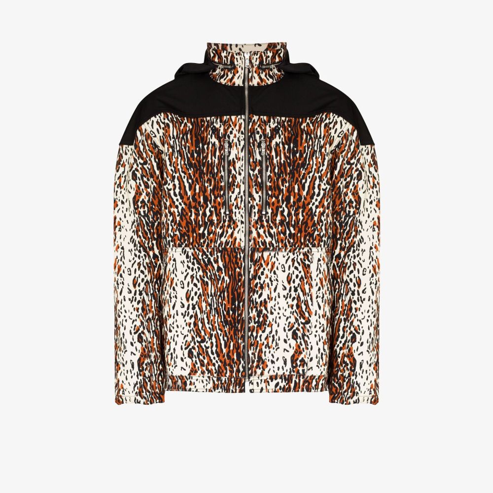 PHIPPS BROWN AND BLACK ACTION LEOPARD PRINT ORGANIC COTTON JACKET,J030MB1C00231202817274530