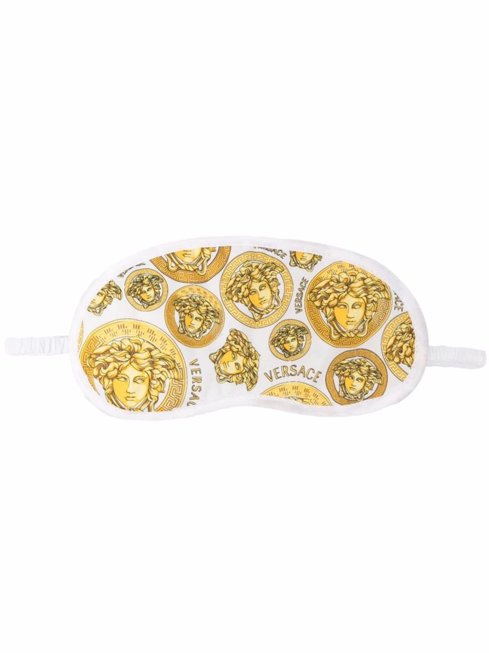 Shop Versace White Medusa Head Sleep Mask