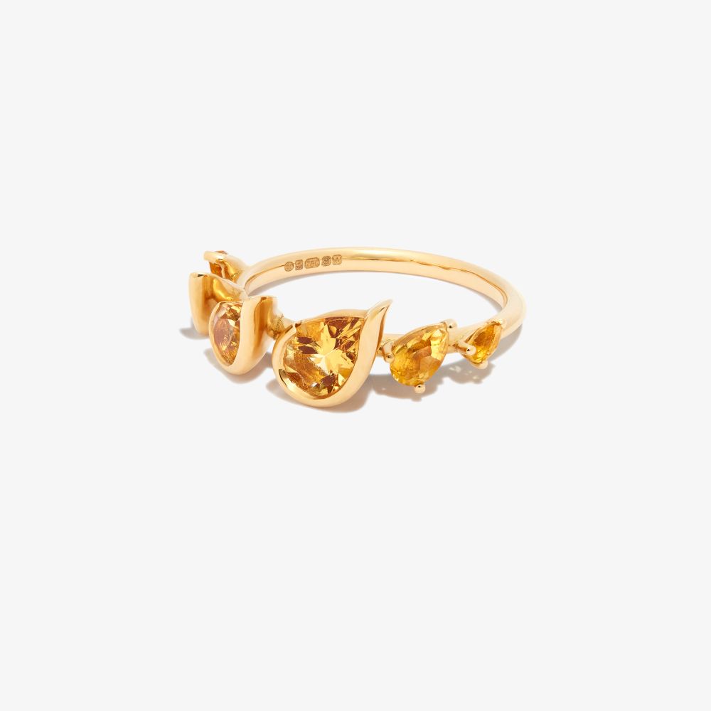 Fernando Jorge 18kt Yellow Gold Surrounding Citrine Ring In Gold