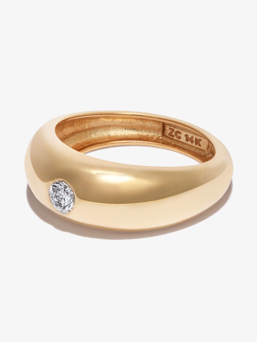 Zoë Chicco 14K Yellow Gold Aura Small Diamond Ring