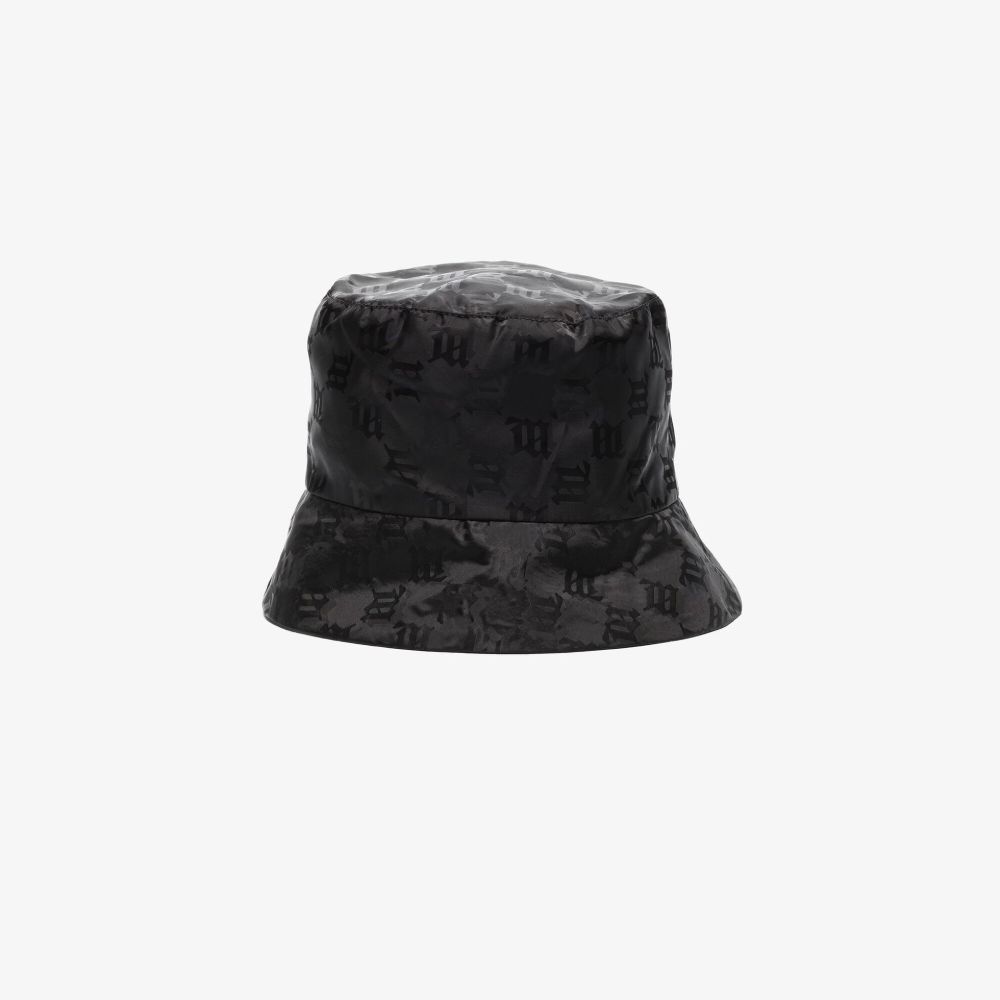 Misbhv All-over Monogram-pattern Bucket Hat In Black