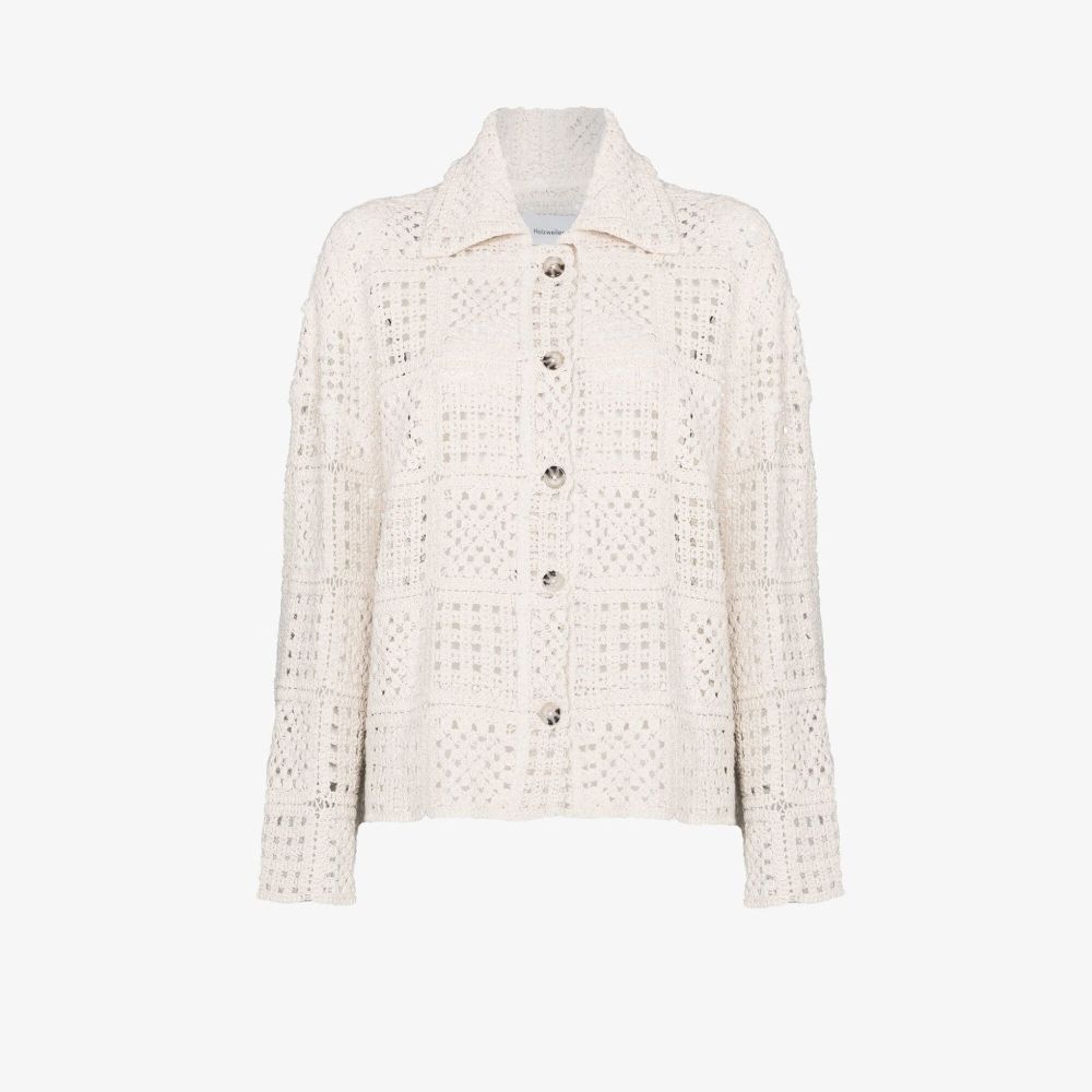 HOLZWEILER NEUTRAL BRIDGET ORGANIC COTTON CARDIGAN 1391317848501
