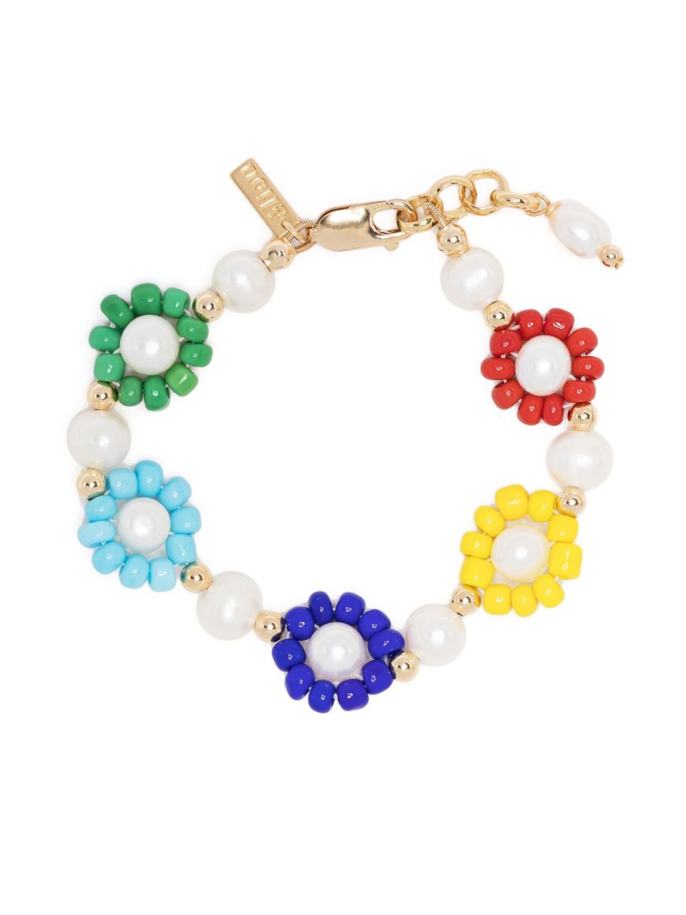 ELIOU GOLD-PLATED CHICA FLORAL PEARL BRACELET 9831219917913863