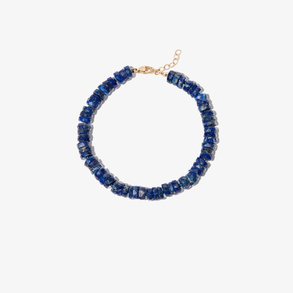 Jia Jia 14k Yellow Gold Atlas Lapis Lazuli Beaded Bracelet In Gold