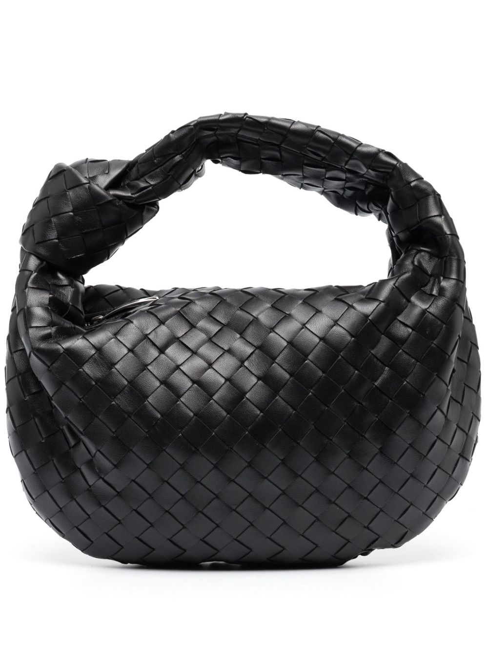 Bottega Veneta Black Teen Jodie Leather Shoulder Bag
