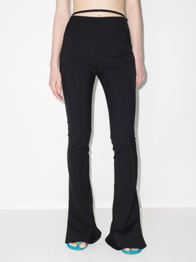 Jacquemus Le Pantalon Tangelo flared wool trousers | Browns