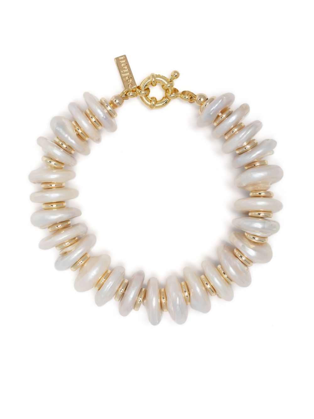 éliou Gold-Plated Elke Pearl Bracelet