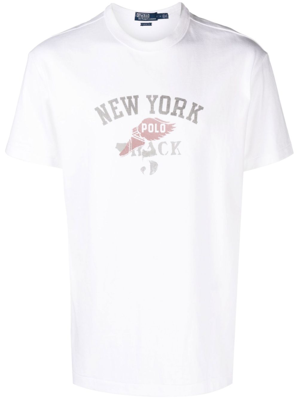 Polo Ralph Lauren White New York Print Cotton T-Shirt