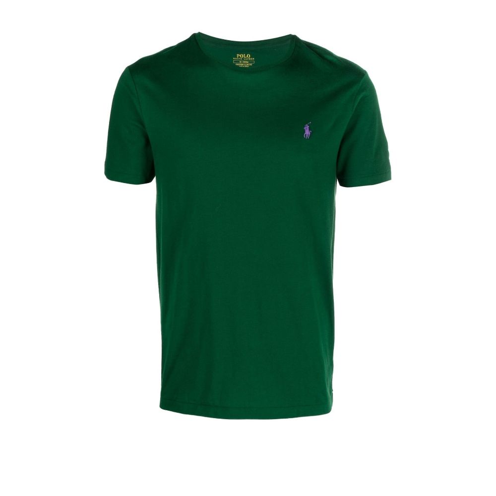 Polo Ralph Lauren Green Logo Cotton T-Shirt