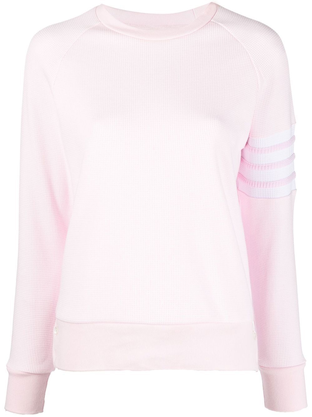 THOM BROWNE PINK 4-BAR STRIPE COTTON SWEATER,FJT113A0645218585002