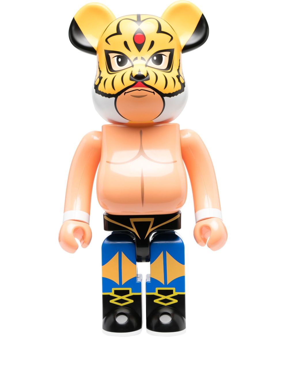 Medicom Toy Multicolour First Generation Tiger Mask Be@rbrick 1000% Figurine In Yellow