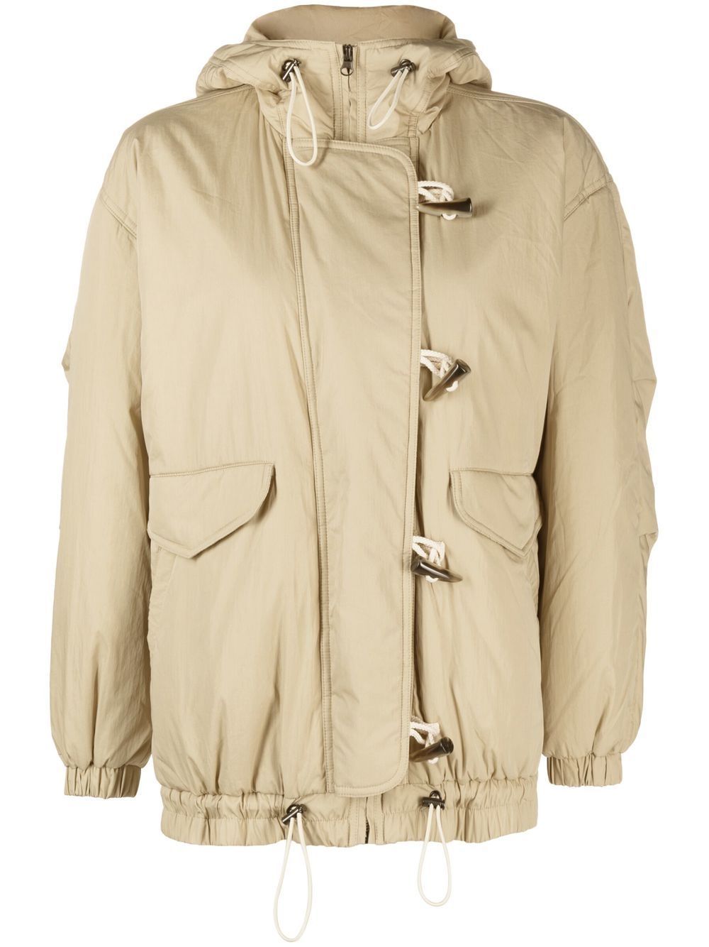 Isabel Marant Étoile Neutral Daisy Hooded Parka Coat