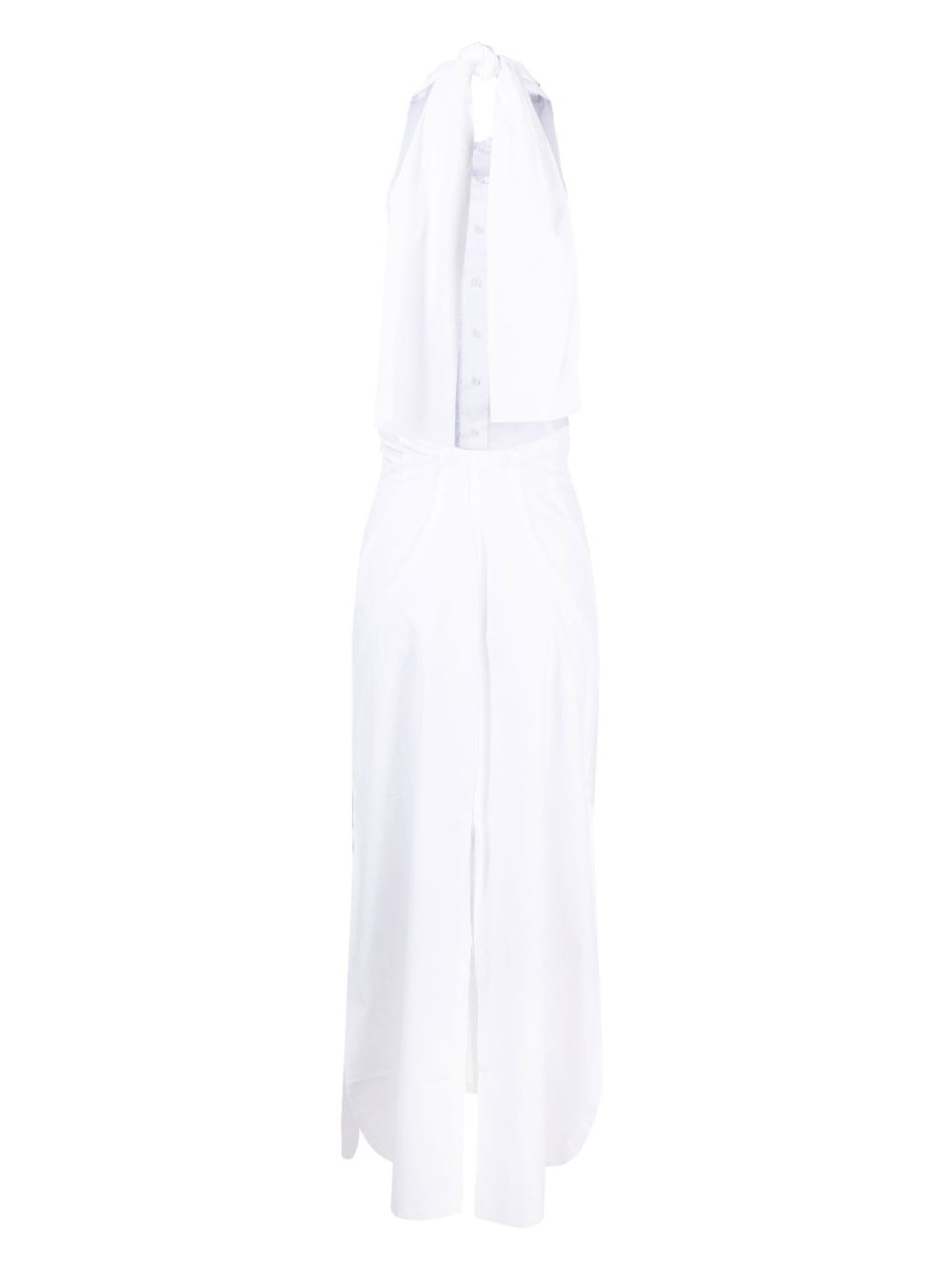 Talia Byre White Halterneck Backless Dress