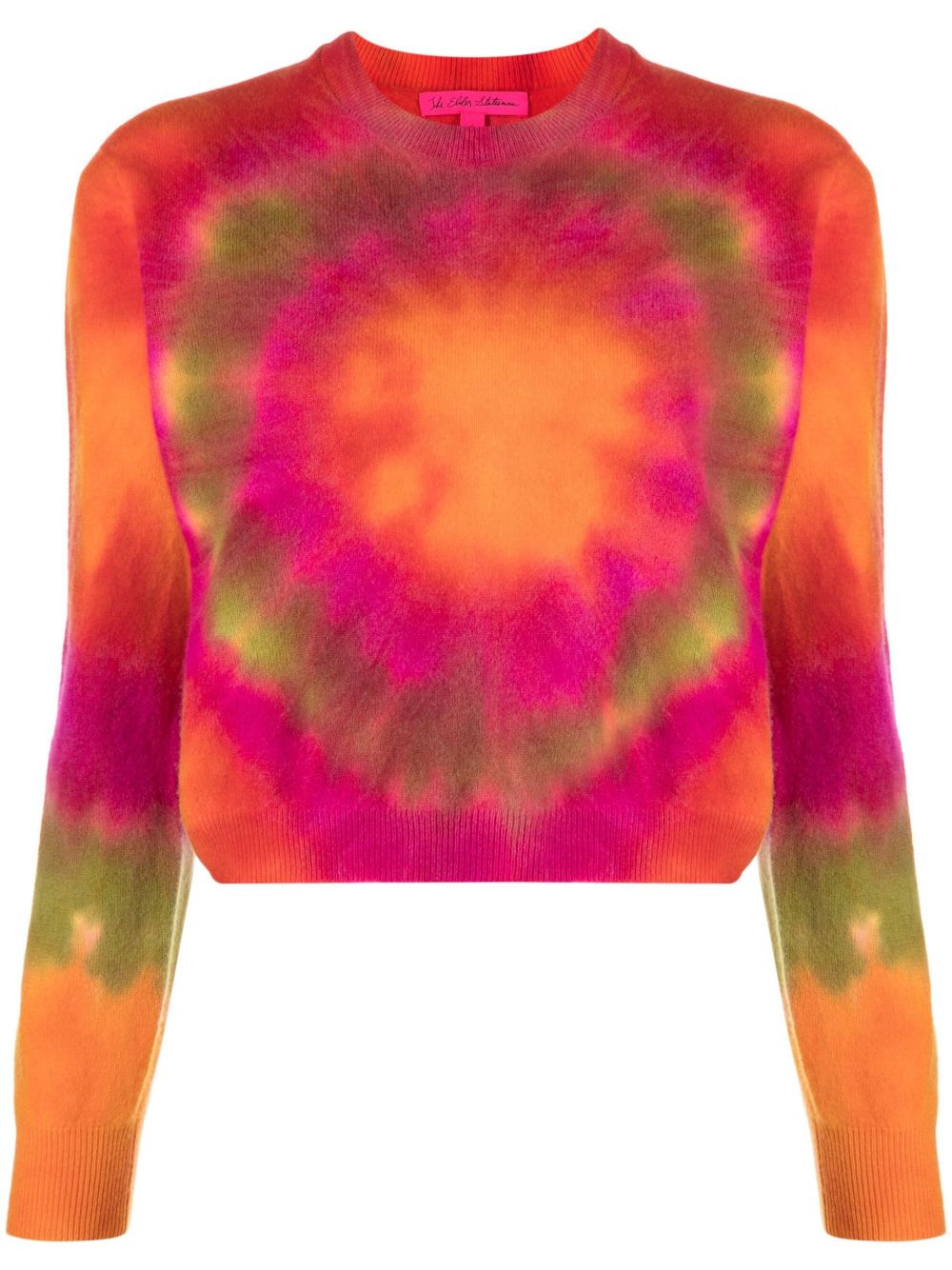 THE ELDER STATESMAN TUNNEL TIE-DYE SWEATER - WOMEN'S - MERINO/CASHMERE 22043619199972