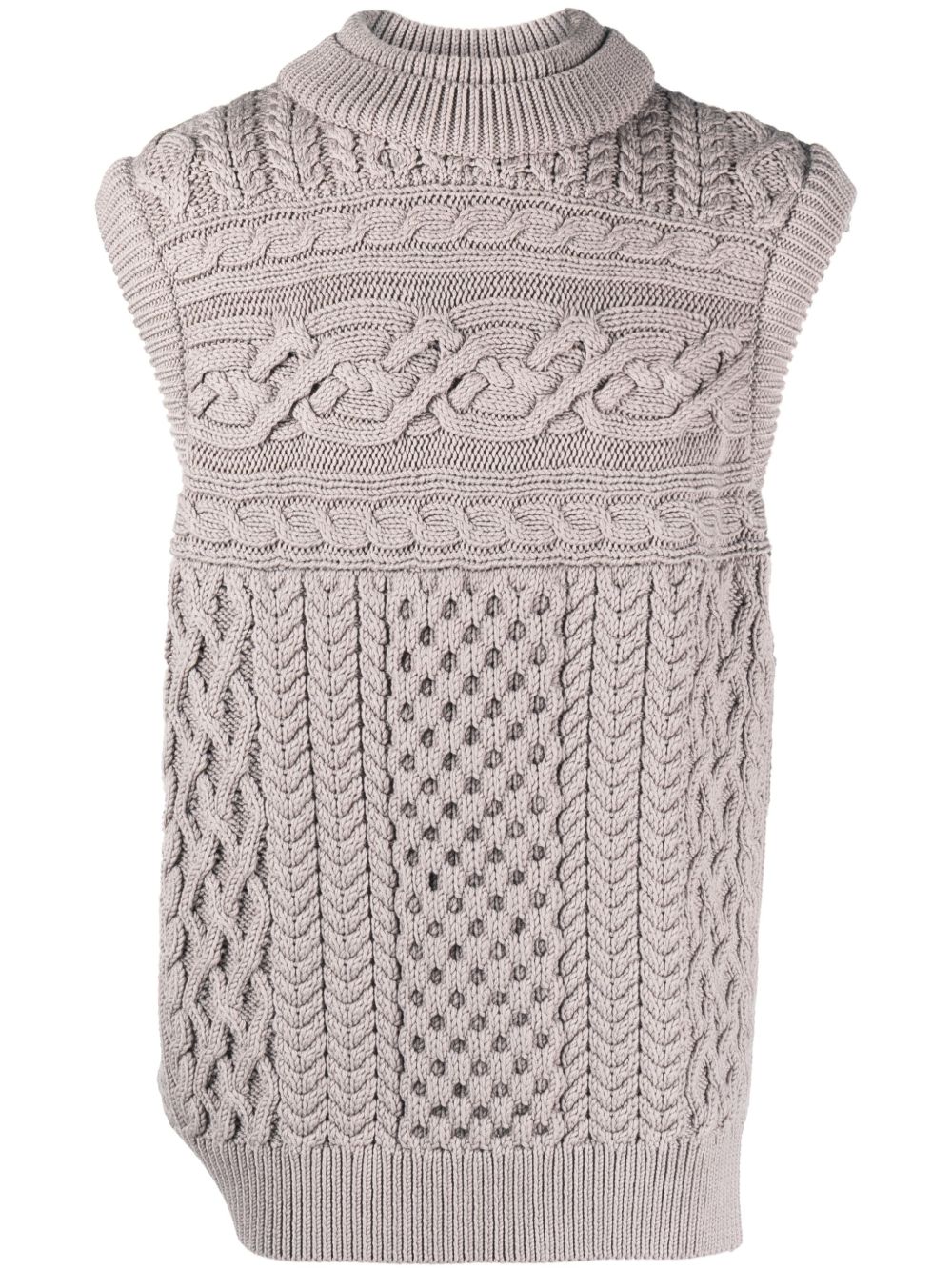 Robyn Lynch Oversized Merino-wool Vest In Grey