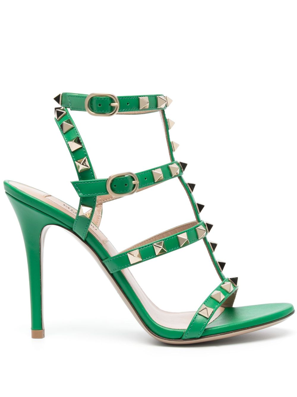 Valentino rockstud 9 hot sale leather heeled sandals