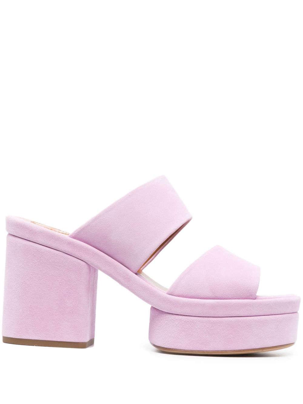 Chloé Purple Odina 65 Suede Sandals In Purple
