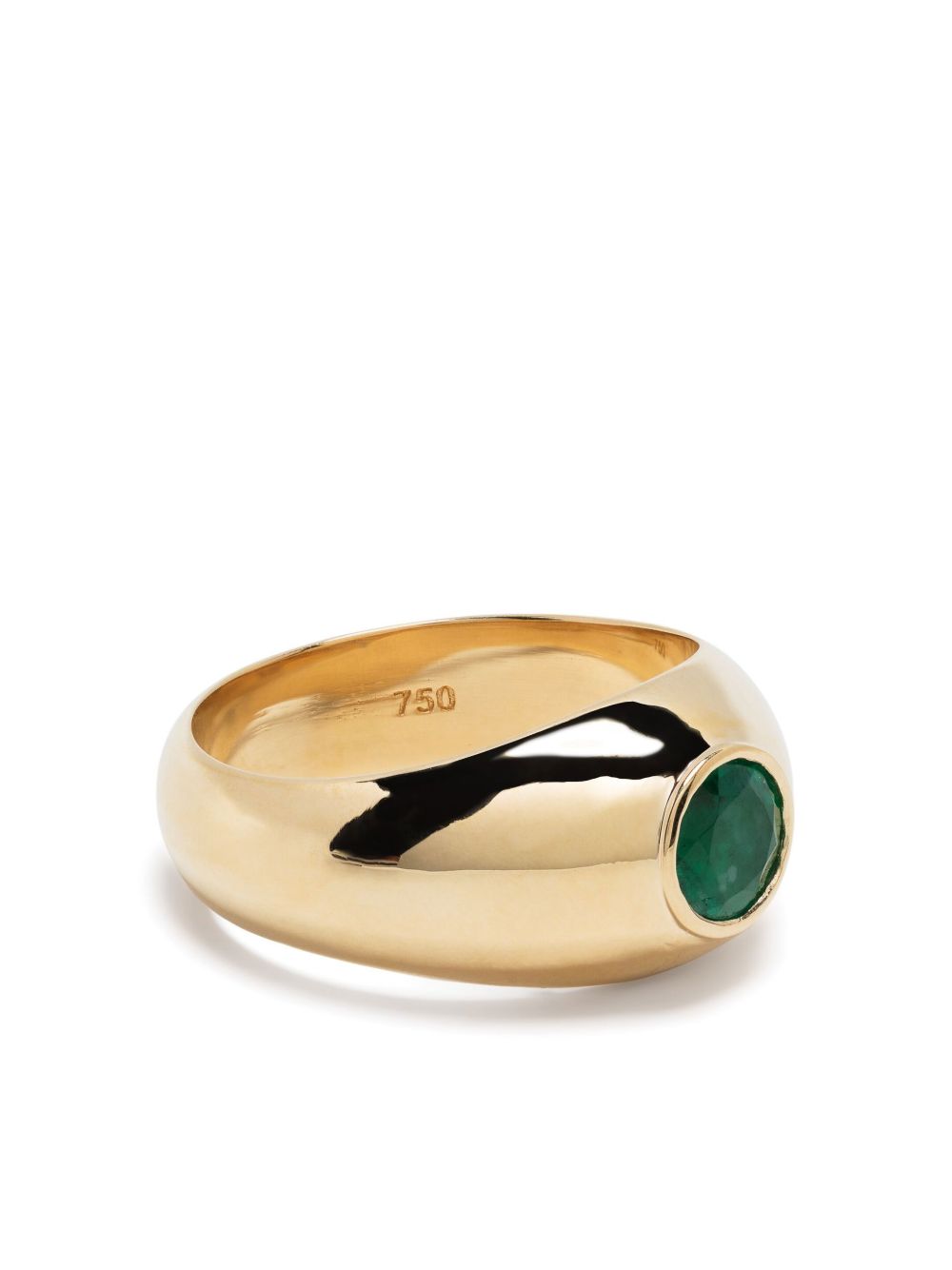 Shop Shay 18k Yellow Gold Emerald Dome Ring