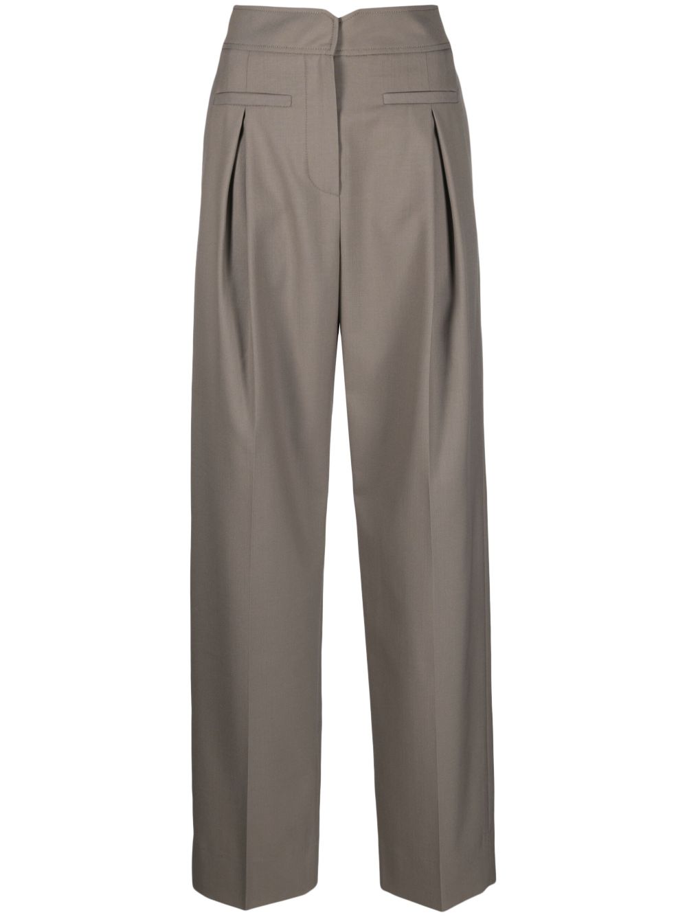 REJINA PYO GREY PIPER WIDE-LEG TROUSERS,E274ST19316719