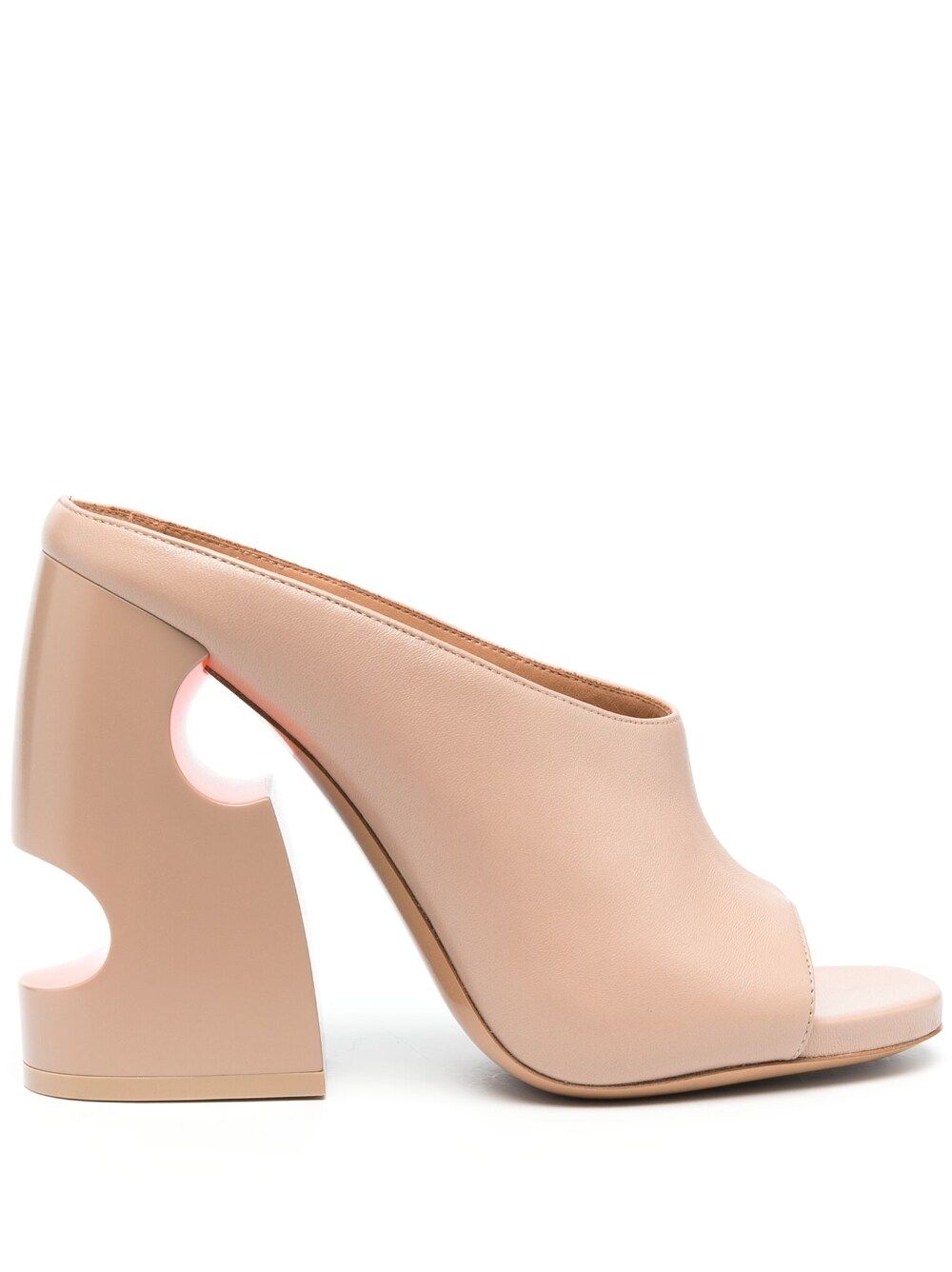 Off-white Meteor Heeled Mules In Neutrals