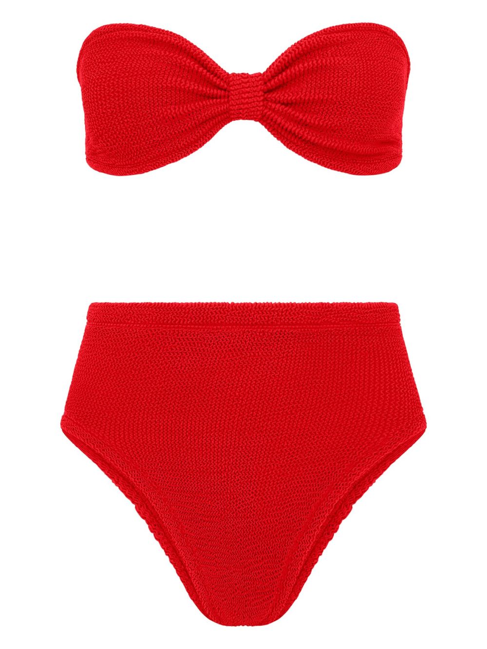 Red Ruby Crinkle Bikini