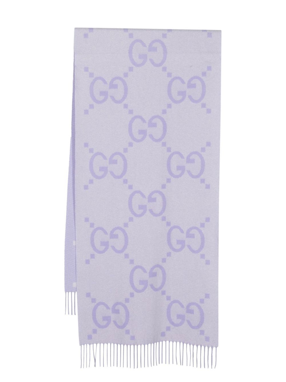 Gucci Purple Gg Cashmere Scarf