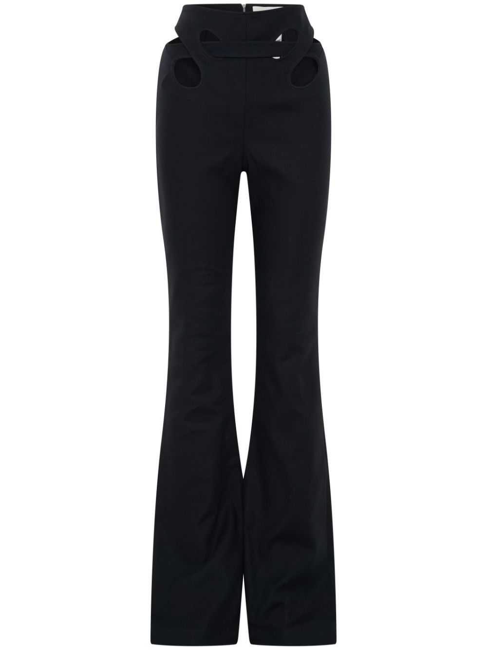 Dion Lee Black Interloop Trousers In Black
