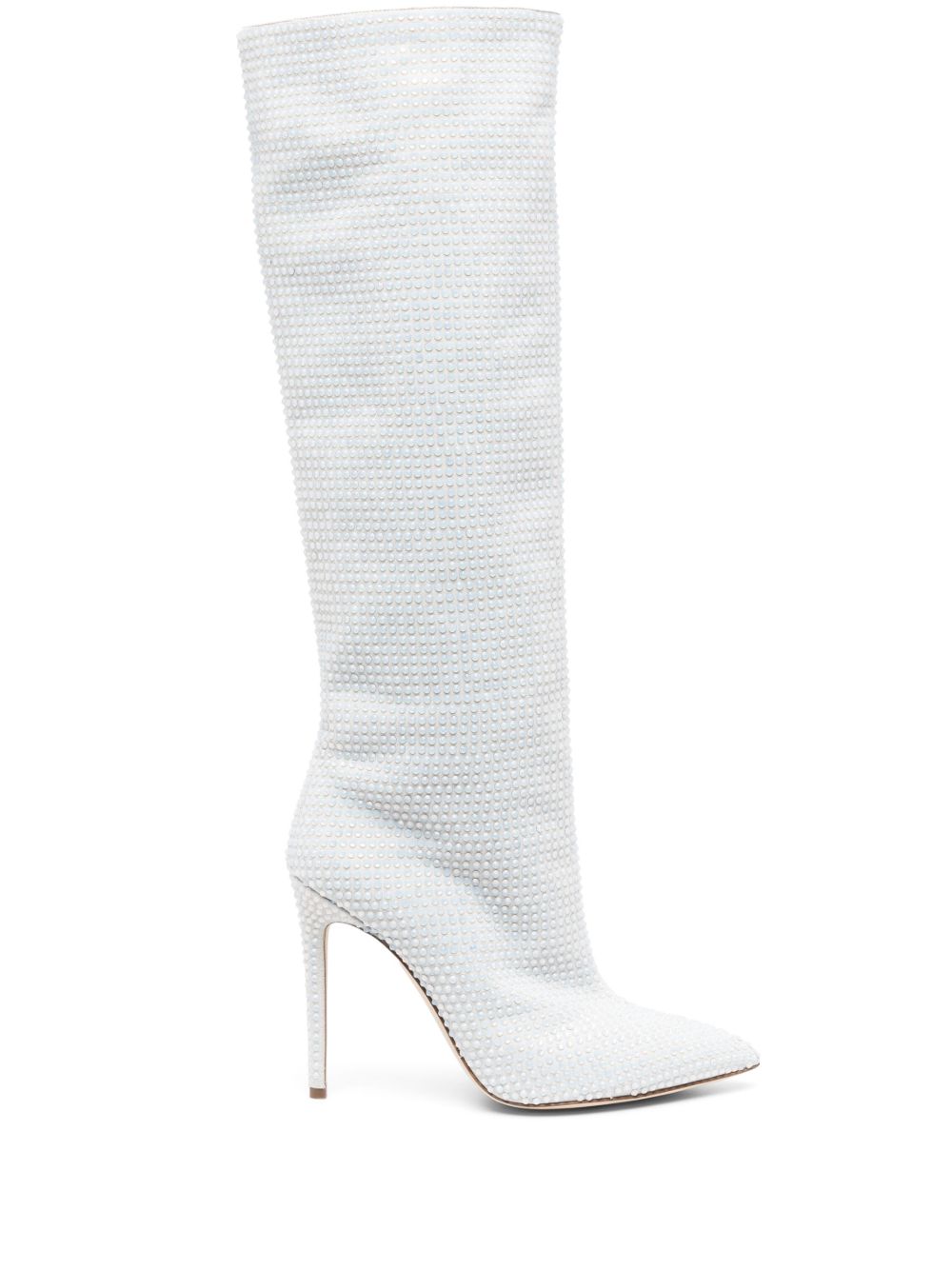 White Holly 105 Crystal Knee-High Boots